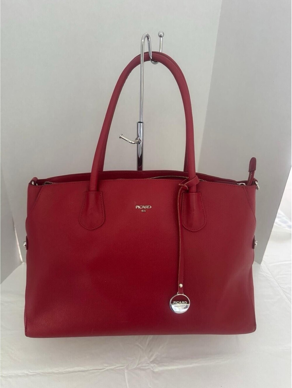Picard Red Leather Handbag — Shopper Bali 1200 / Berlin–Weimar Style
